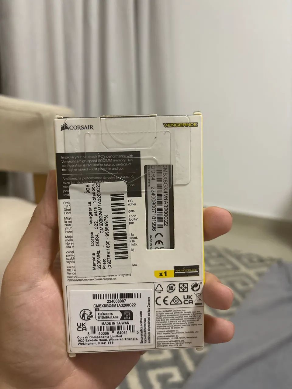 memória ram, ddr4, 8gb, 3200Mhz da corsair - Foto 2