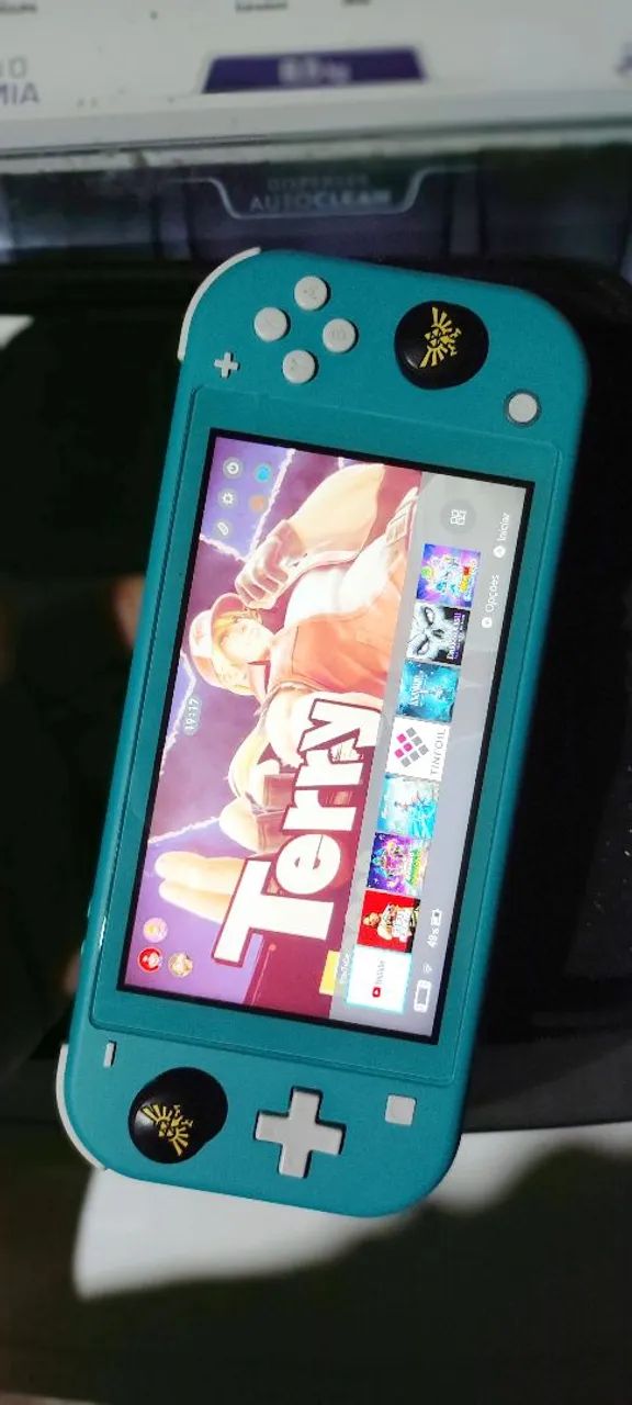 Nintendo switch lite desbloqueado SD 256GB lotado de jogos