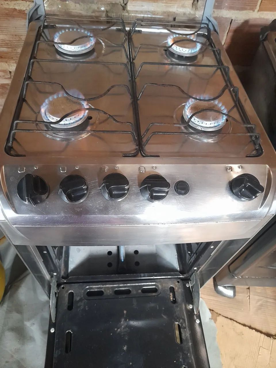 Fogão funcionando perfeitamente 300 com a entrega  - Foto 4