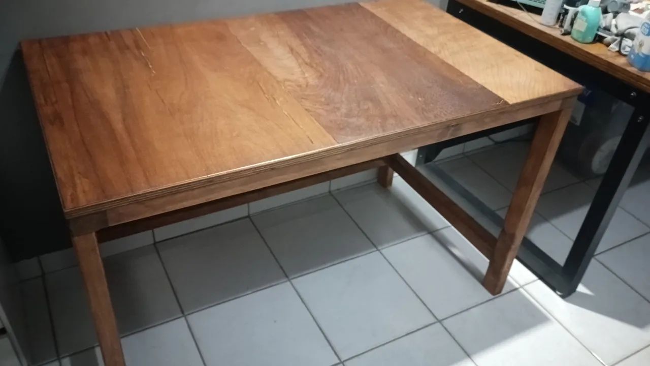 Mesa Rustica escrivaninha estilo industrial totalmente de madeira! Nova! - Foto 5