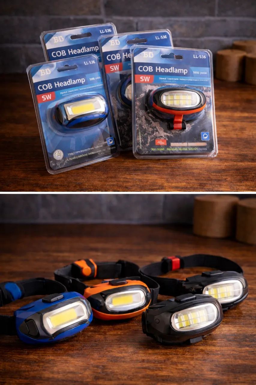Lanterna de Cabeça LED COB Recarregável - Super Forte - Foto 4