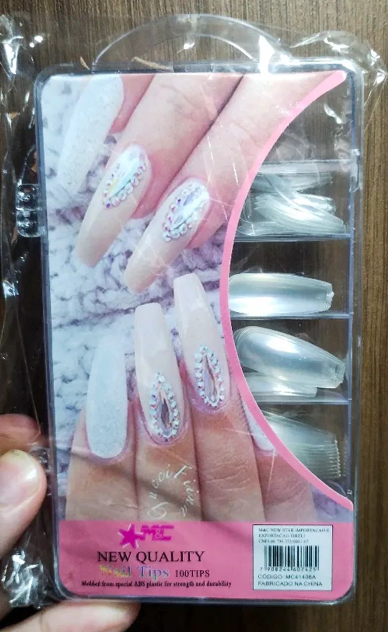 Unha Postiça Tips Unhas Bailarinas e Curva C a partir de R$8 a caixa - Foto 4
