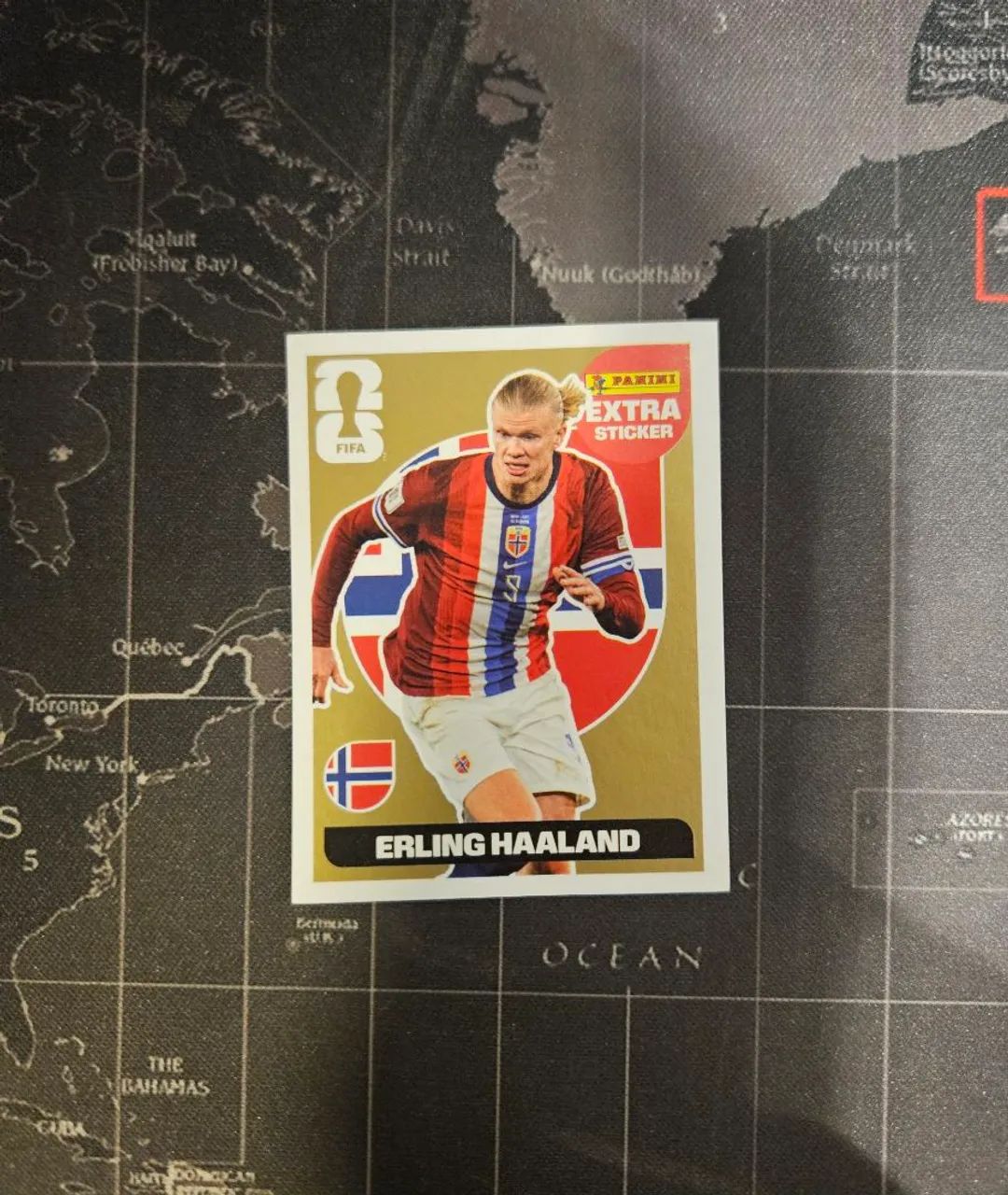 Figurinha Copa 2026: Extra Sticker Haaland de Ouro