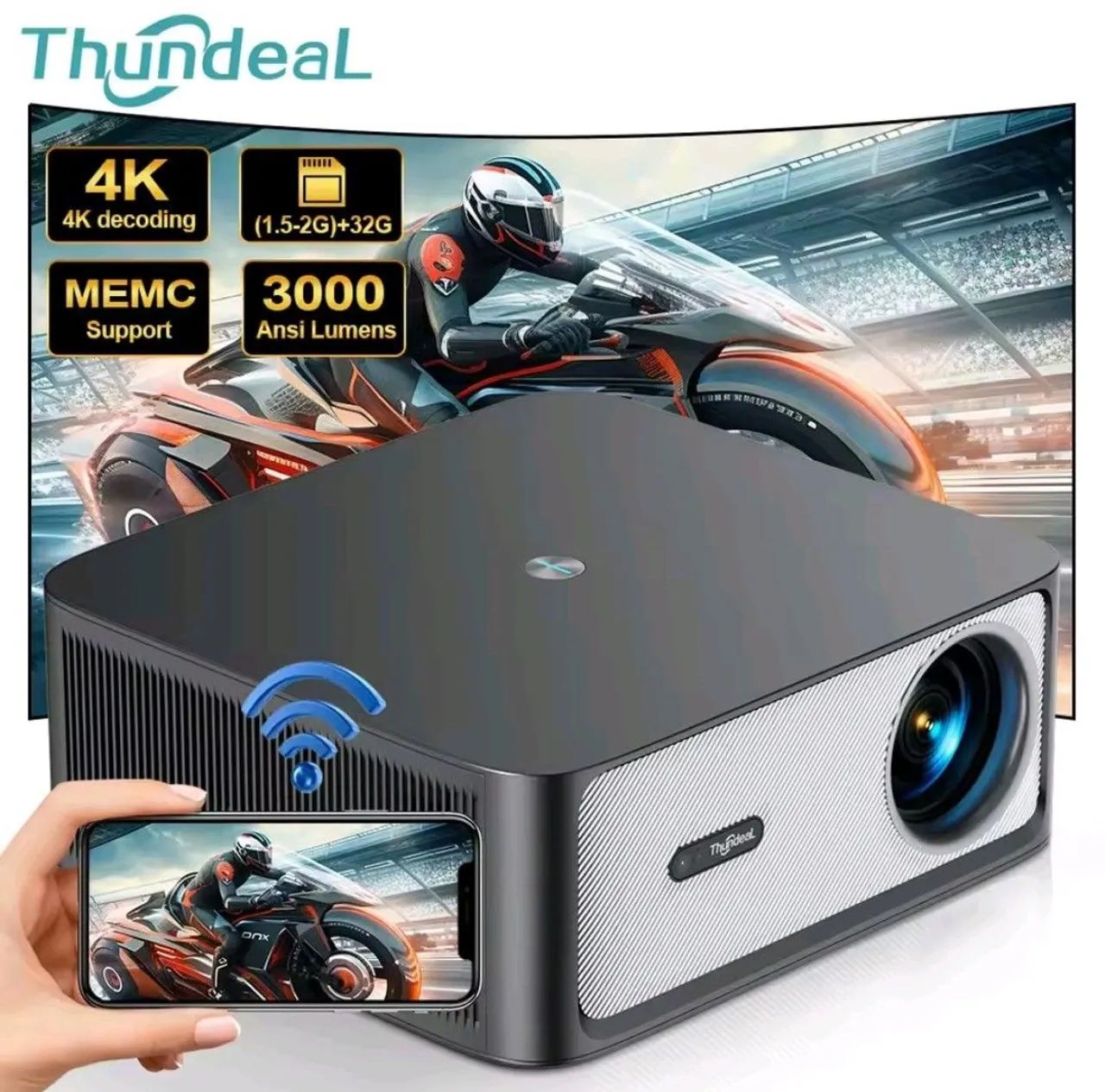 Projetor Multimídia ThundeaL TD98 Pro,  - Foto 2
