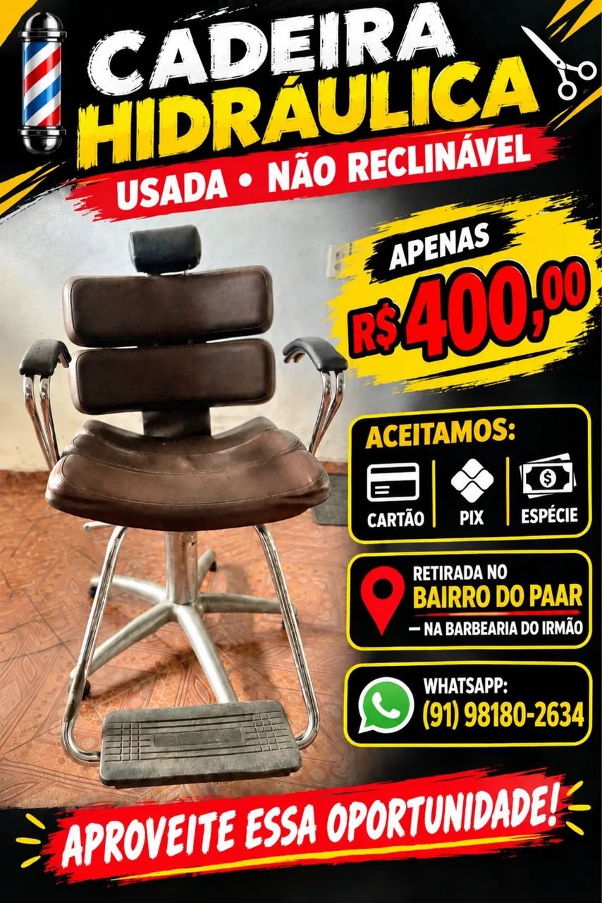 Cadeira Barbearia / salão - Foto 3
