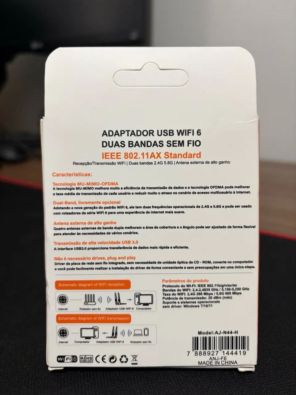 Adaptador Wi-Fi + Bluetooth dual band SUPER RÁPIDO  - Foto 3