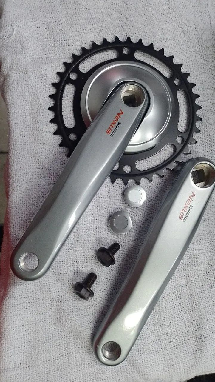 Pedivela Nexus 38D Shimano Prata  - Foto 4