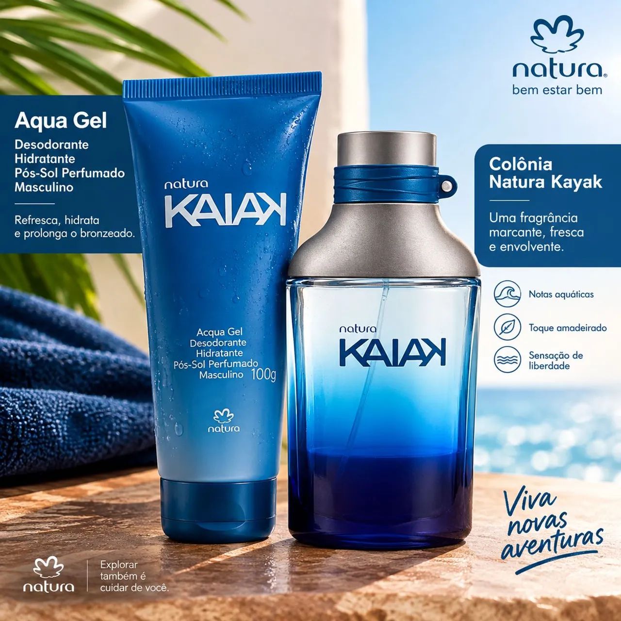 Kit kaiak+kaiak gel hidratante pós sol