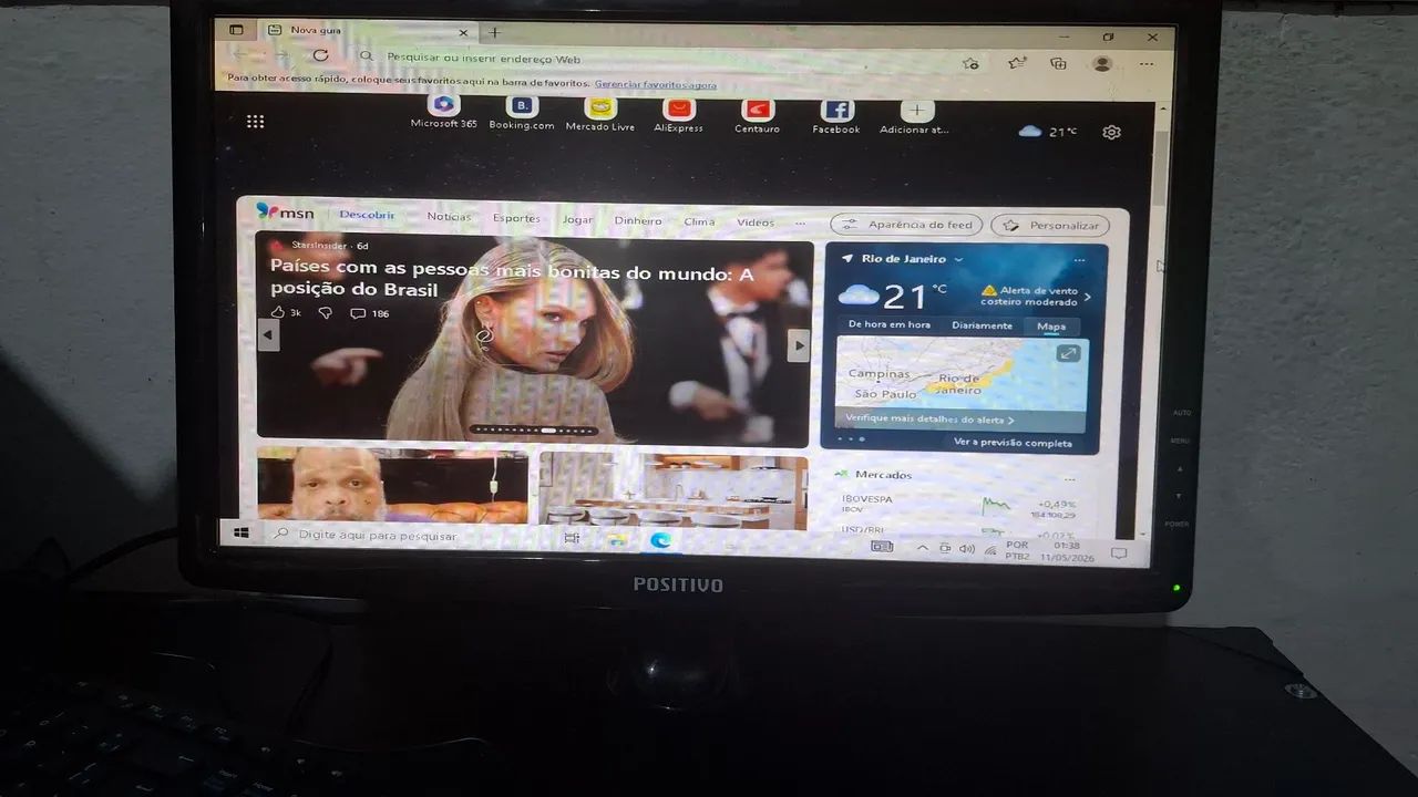 Monitor Positivo de 19 polegadas com áudio e entrada VGA.  - Foto 2