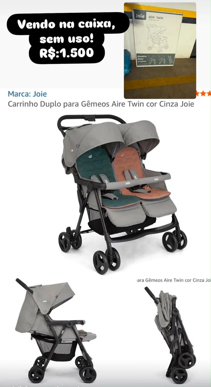 Carrinho Joie para gêmeos  - Foto 2