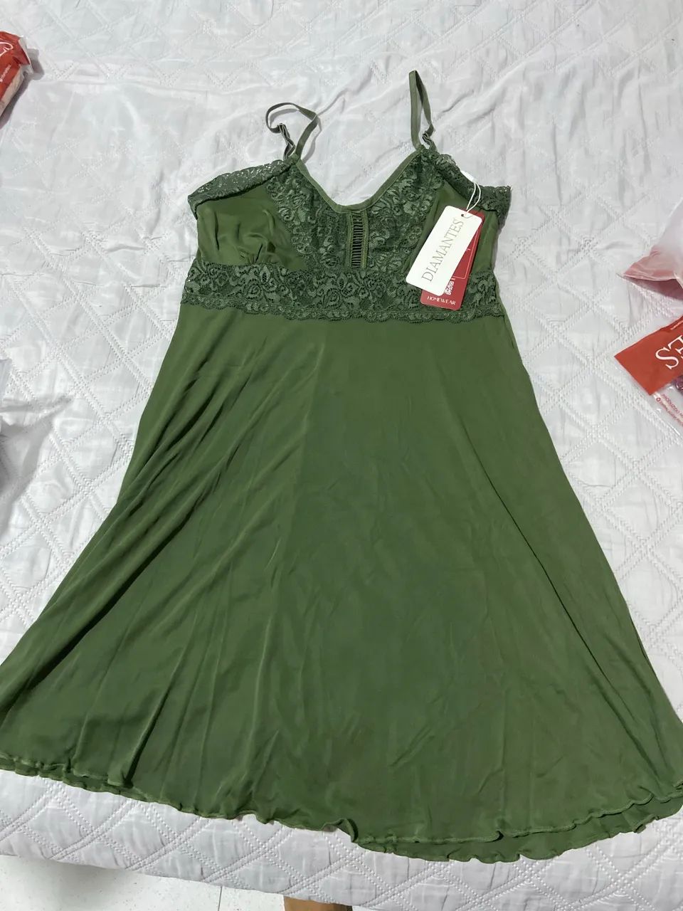 Camisola Linha Noite s/bojo P - Diamantes 