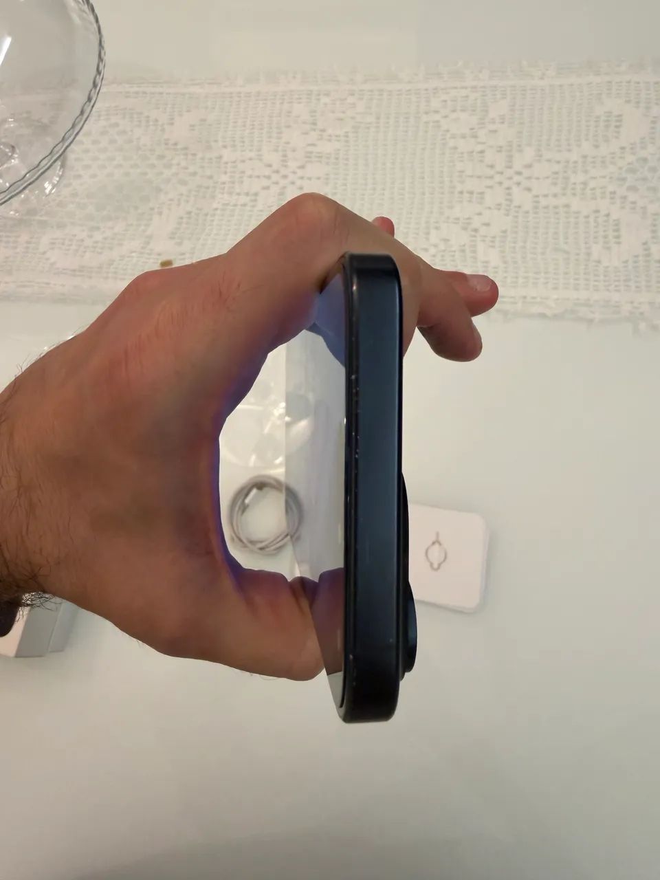 Vendo 01 iPhone 15 pro Max 256g blue titanium, em excelente estado. - Foto 5