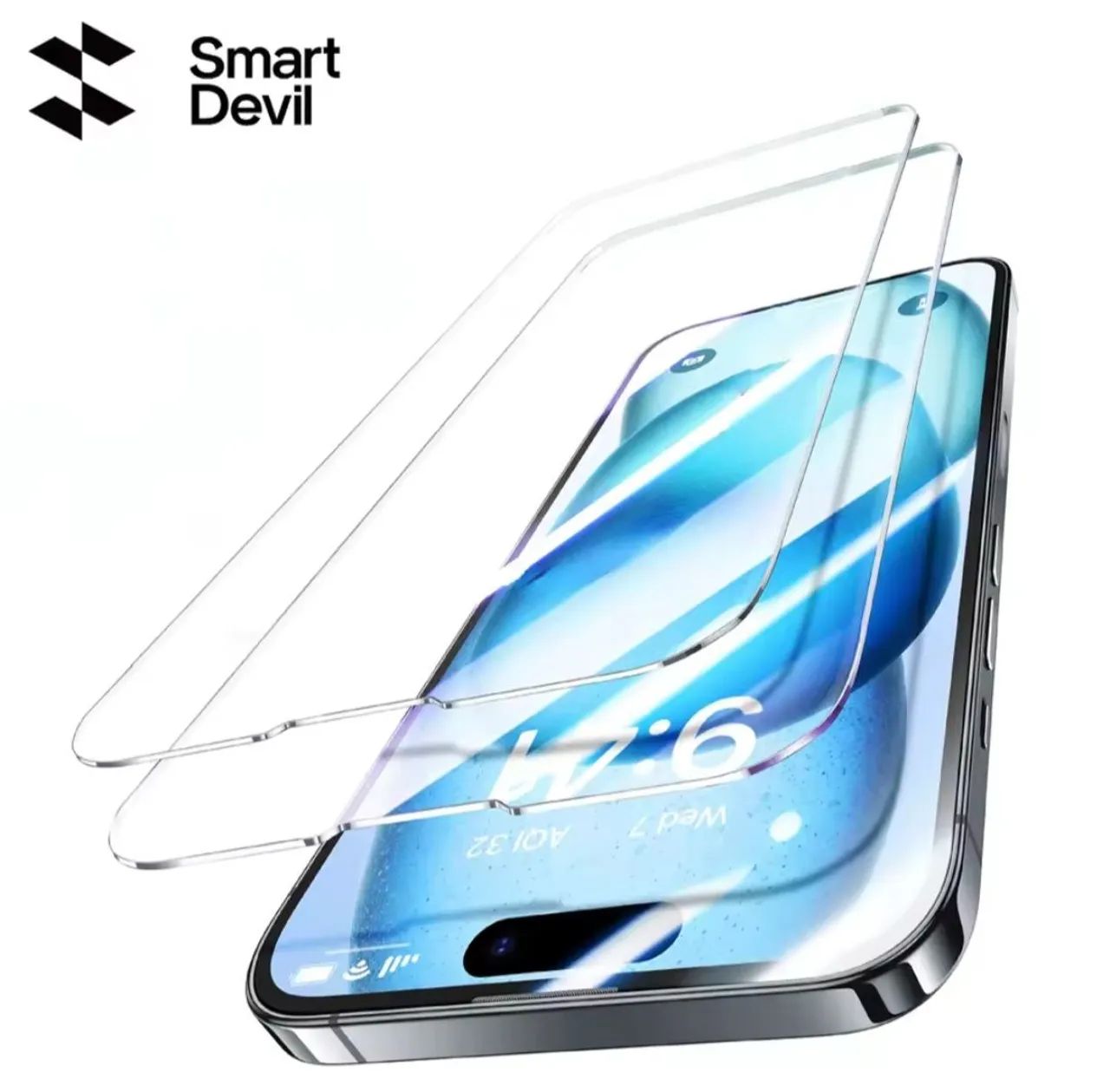 Película Smartdevil vidro temperado com guia de instalação iPhone 12 pro max