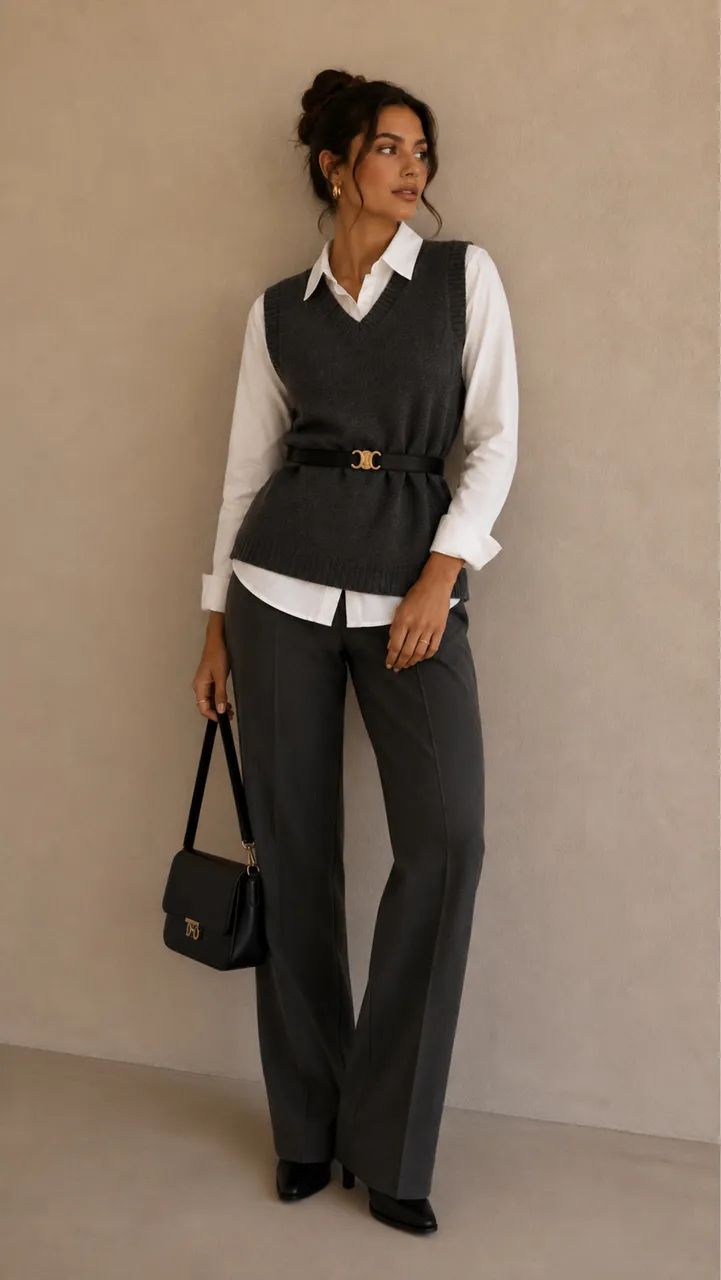 Conjunto elegante com cinto  - Foto 2