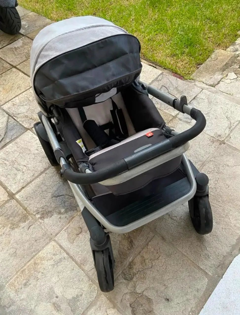 Kit Carrinho de Bebê + Bebê Conforto + Base para Carro gb - Foto 3