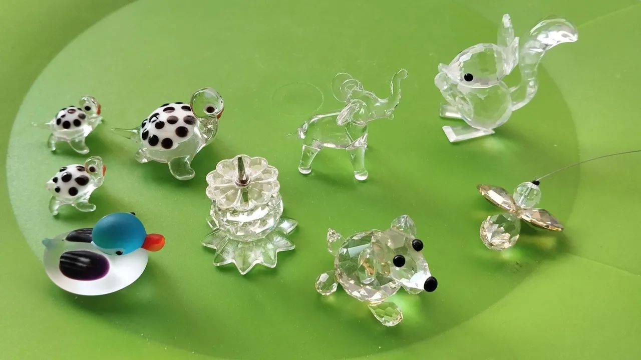 Bibelôs em cristal Swarovski e vidro - Foto 2