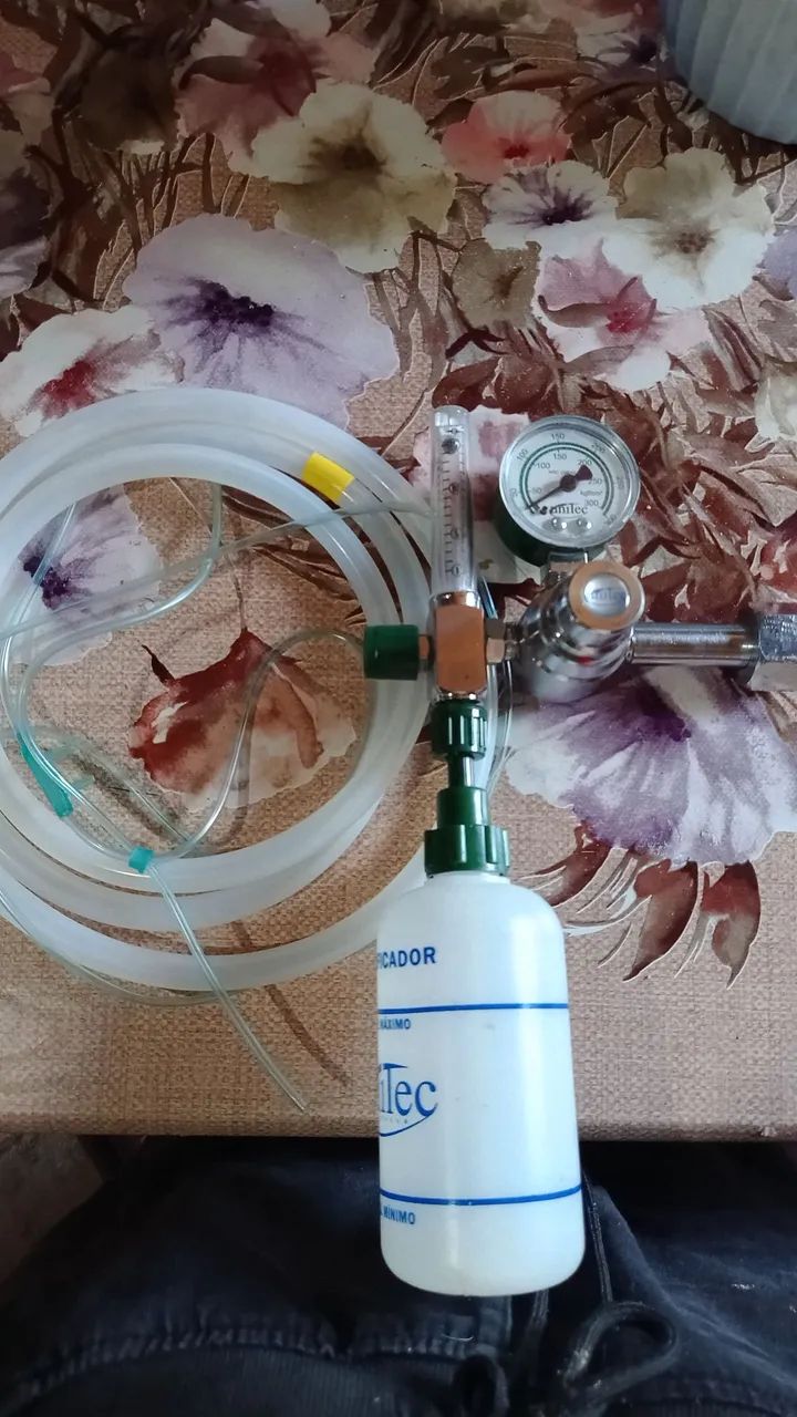 Kit regulador de oxigênio com manômetro  - Foto 2