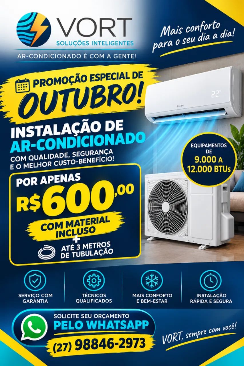 Instalação de Ar Condicionado