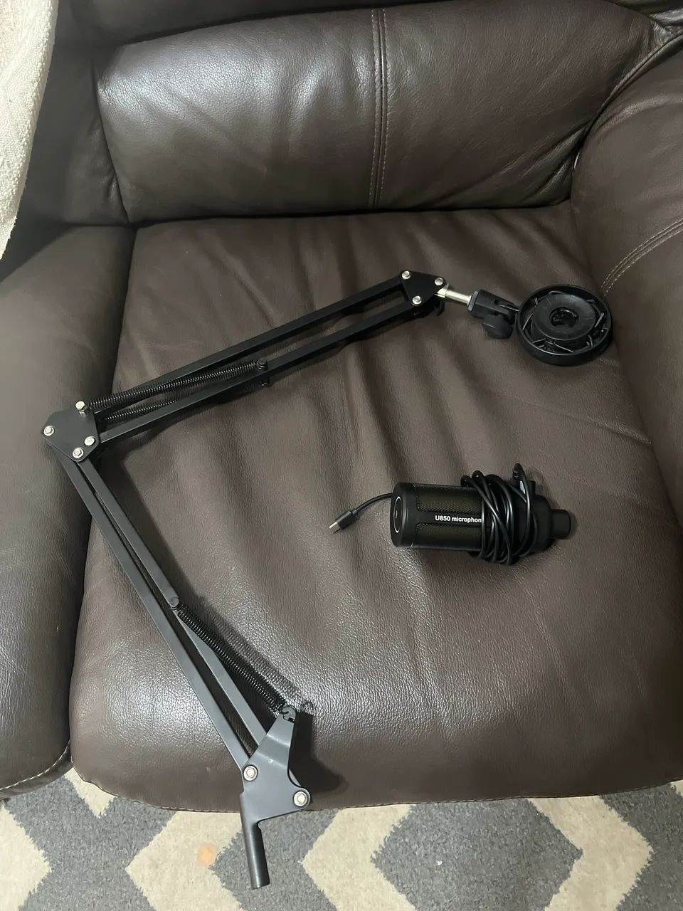 Microfone de podcast 