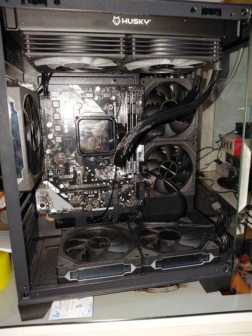 Placa-Mãe B450M AsRock HDV - 4 meses de uso - Excelente (C/ Caixa e acessórios) - Foto 4