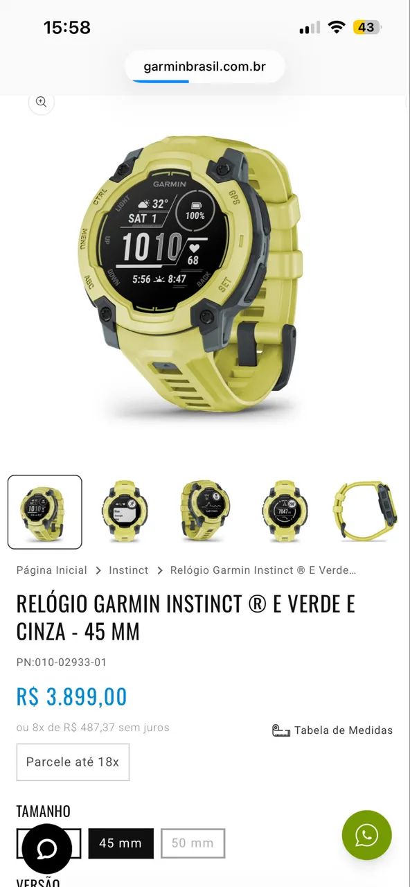 Garmin instinct 3 45mm - Foto 3