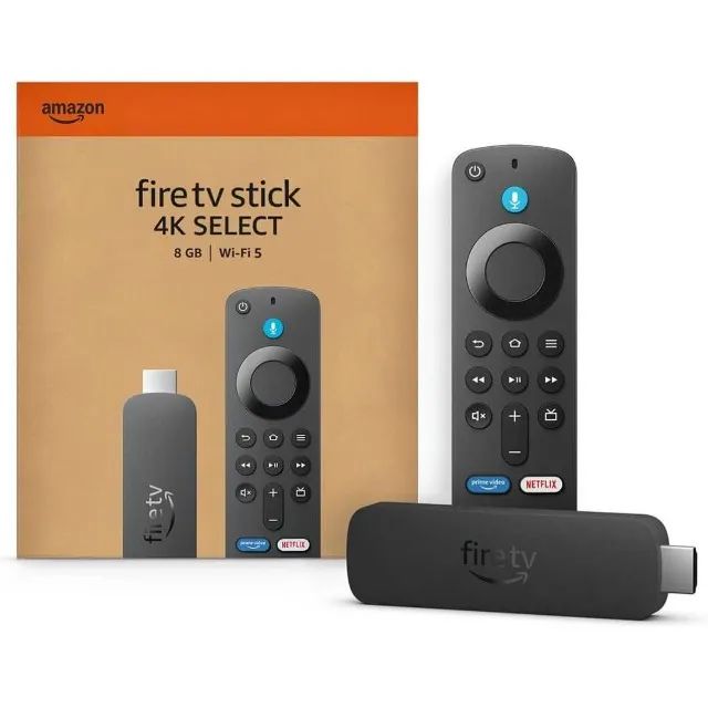 Amazon Fire Stick 4k Select 8GB Wi-Fi 5 com Controle Alexa