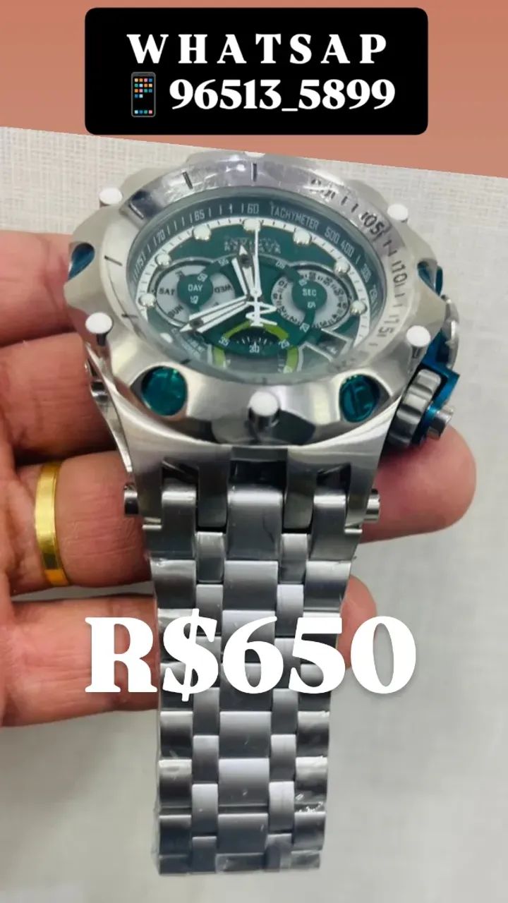 Relógio INVICTA - VENOM HIBRID RESERVE PRATA MULTIFUNCIONAL  - Foto 2