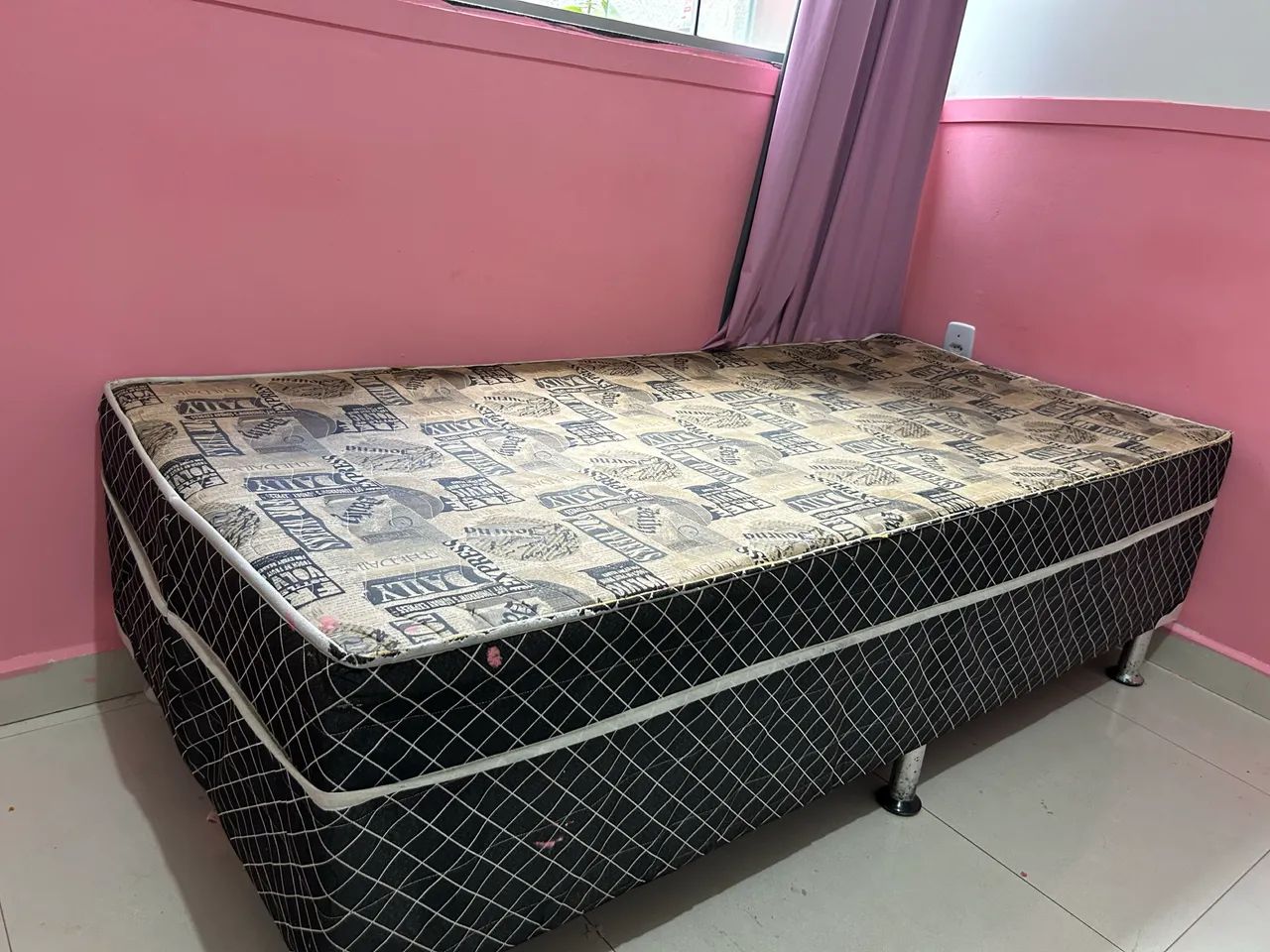 Cama Box solteiro 