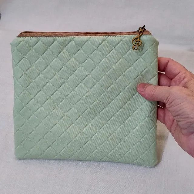 Necessaire impermeável - verde água - Foto 2