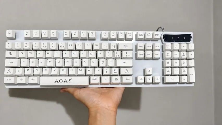 Kit Gamer Branco + Mousepad Bloody . Teclado, Mouse e Mousepad - Foto 2