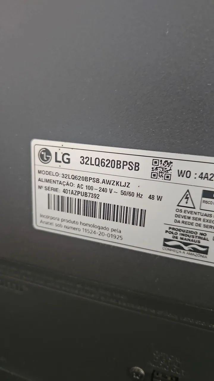 Vendo tv lg 32 polegadas (tela quebrada) - Foto 2