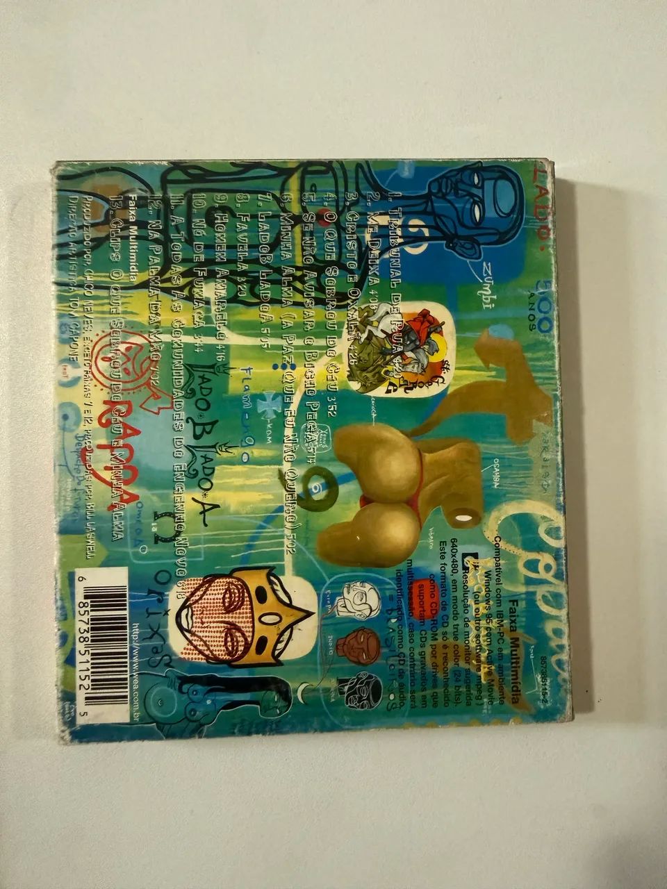 Capa e encarte do cd o rappa lado b lado a - Foto 2