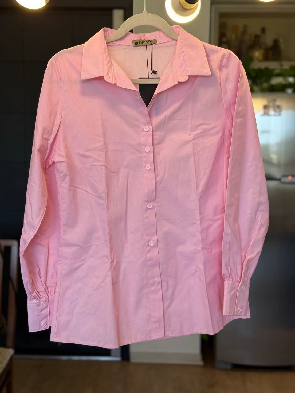 Camisa rosa feminina tamanho M nova - Foto 2