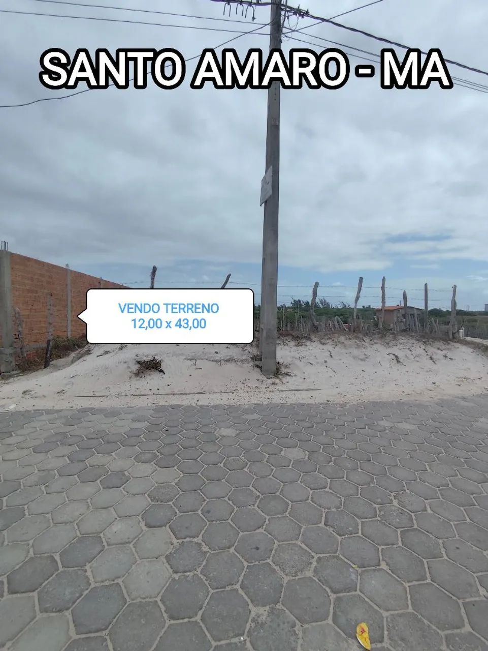 Vendo TERRENO em SANTO AMARO-MA 