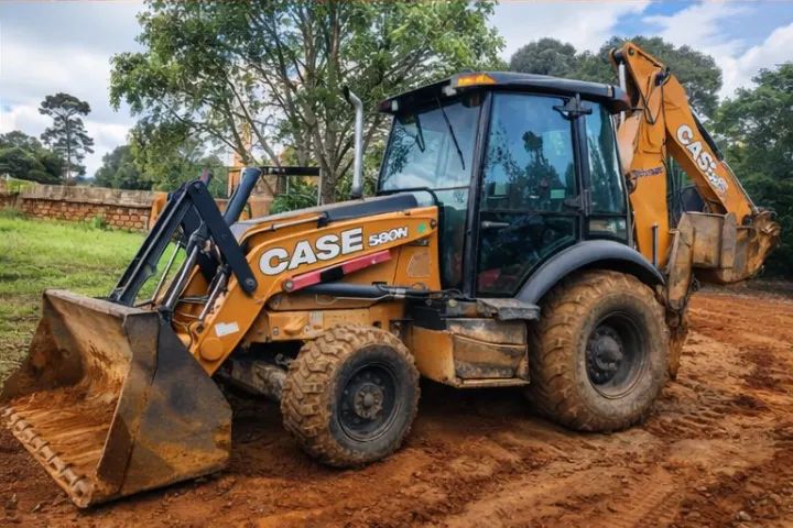 Retroescavadeira CASE 580N - Cabinada - pronta para trabalho