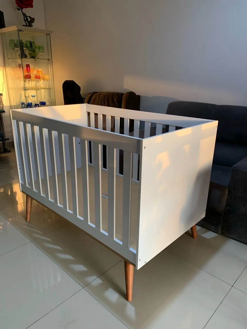 Berço mini cama + colchão COMPLETO! - Foto 2