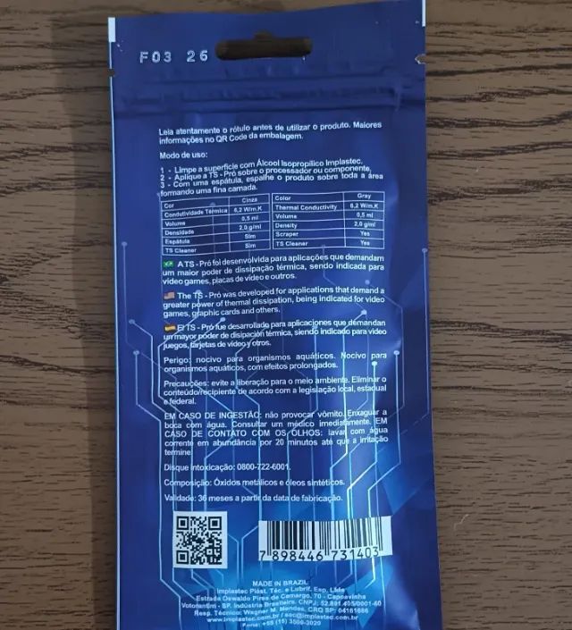 Pasta termica implastec TS PRO 1g  - Foto 2