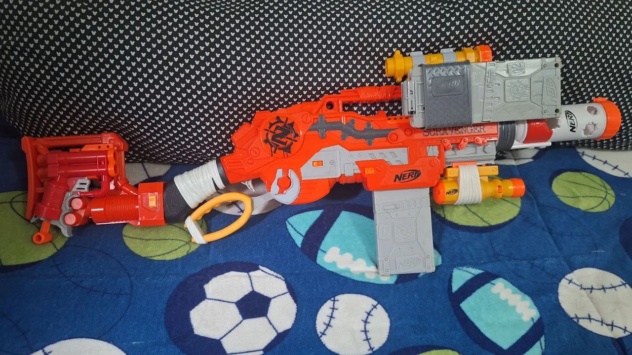 Nerf N-Strike Modulus Scravenger, Único defeito é a lanterna - Foto 2