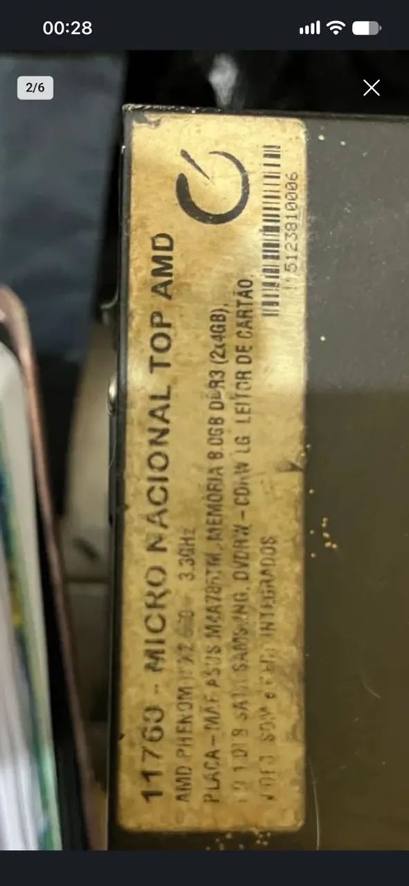 Computador 4gb dd3 500 gb memória 