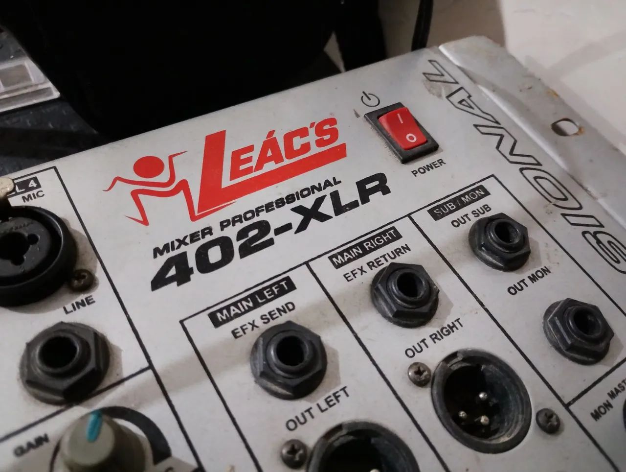 Mesa de som XLR