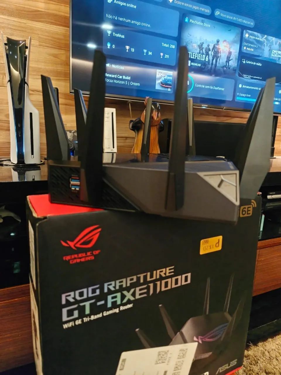 Roteador Asus ROG RAPTURE GT-AXE11000 Gamer - Foto 3