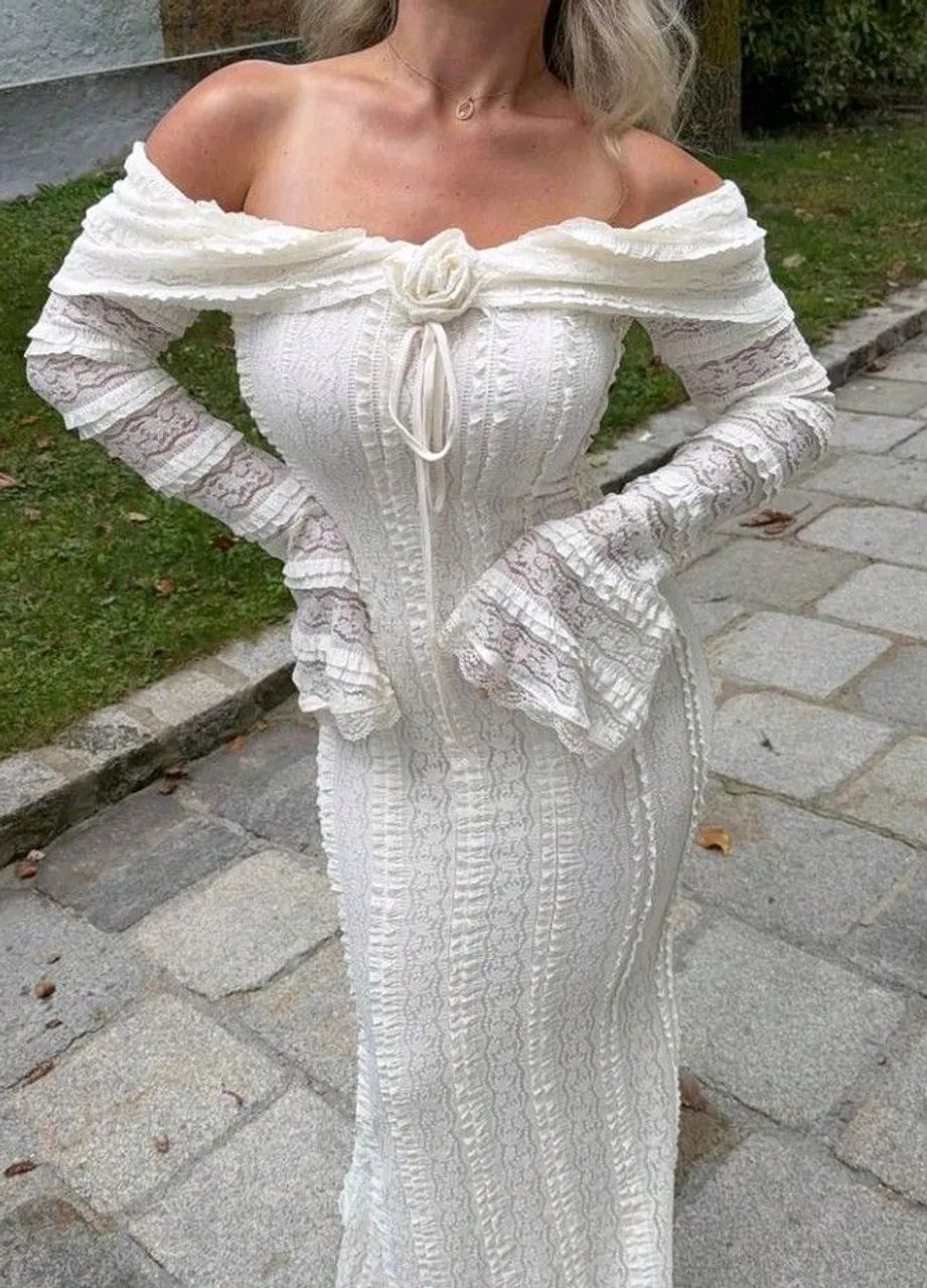 Vendo vestido de renda 