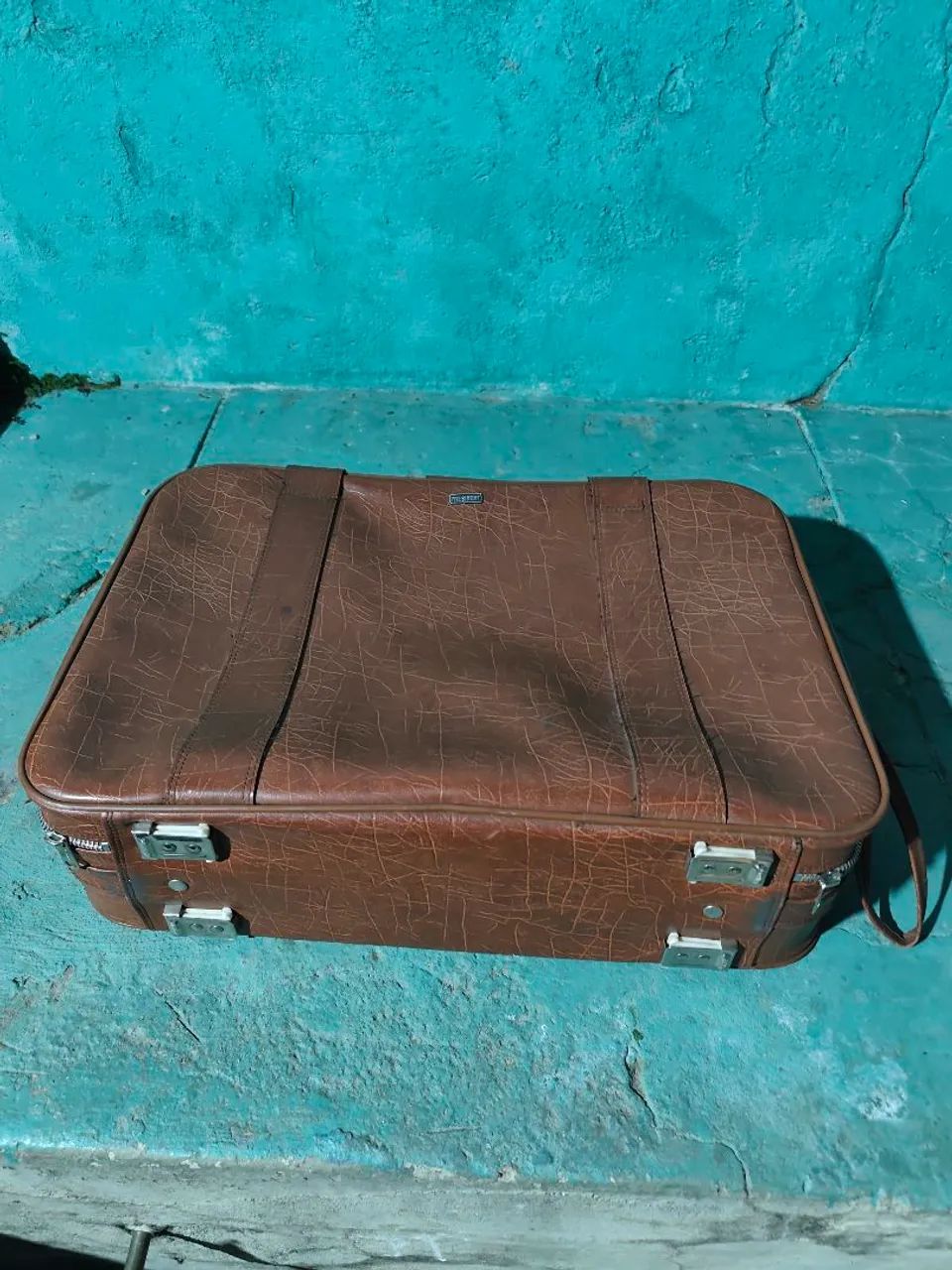 Mala de viagem de couro legítimo  - Foto 3