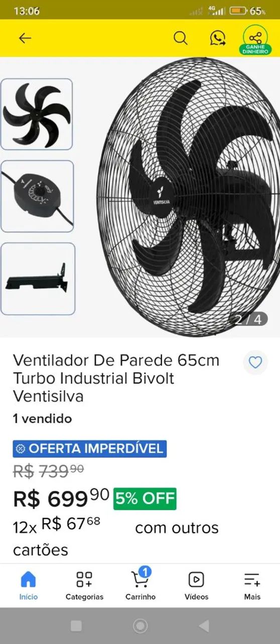 Ventilador industrial  - Foto 3