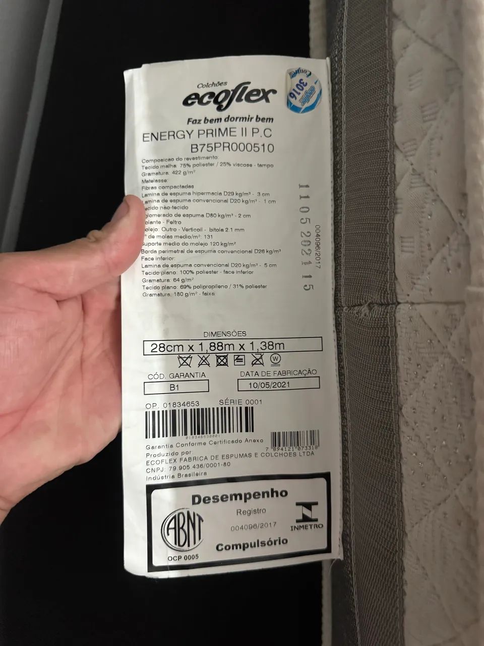 Cama Box Com Colchão Casal Ecoflex - Foto 5