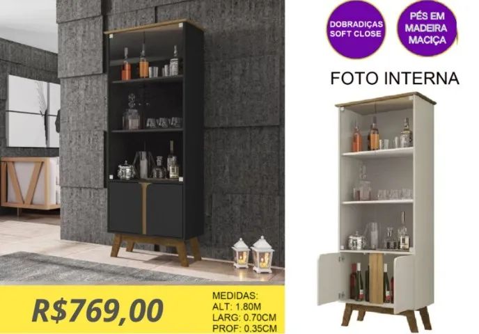 CRISTALEIRA A PRONTA-ENTREGA 