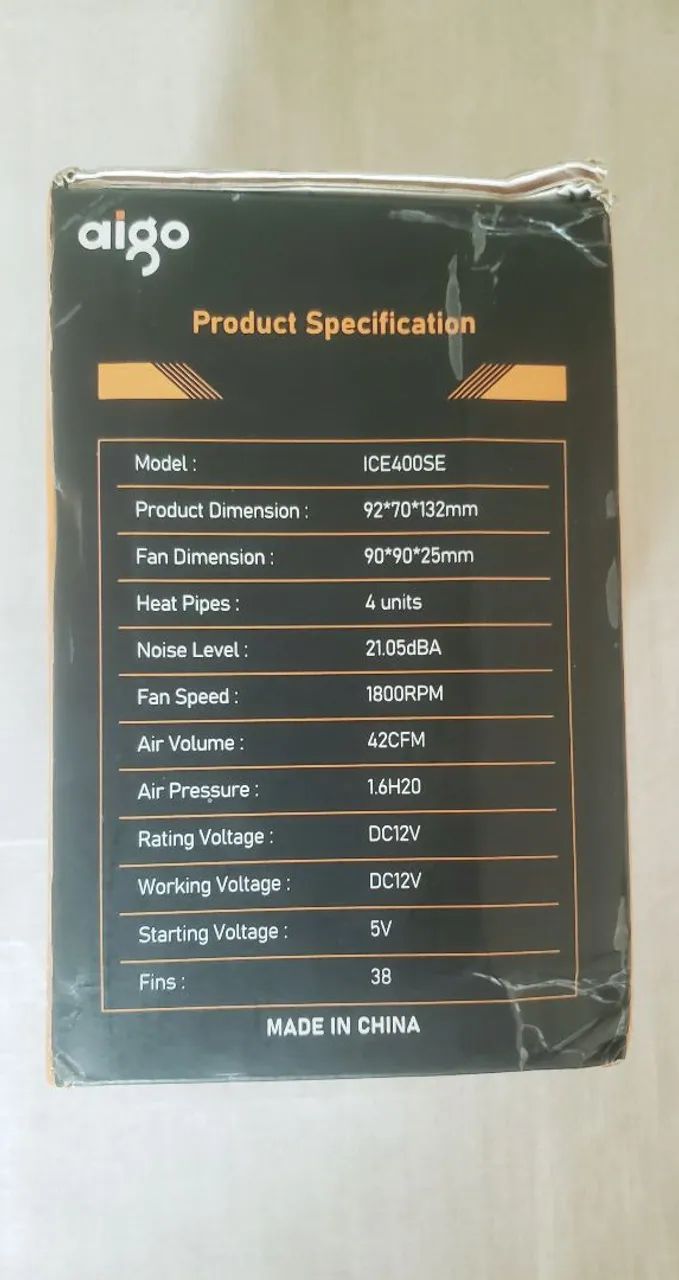 Aigo Cpu Cooler Gamer Rgb Ice 400 se ( compativel AMD e INTEL ) - Foto 3