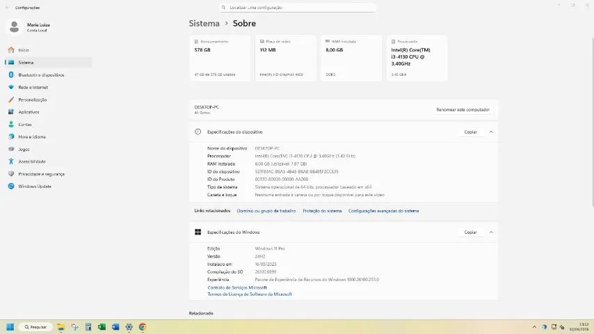 Computador Intel Core i3 + 8GB RAM + SSD (Super Rápido!)
