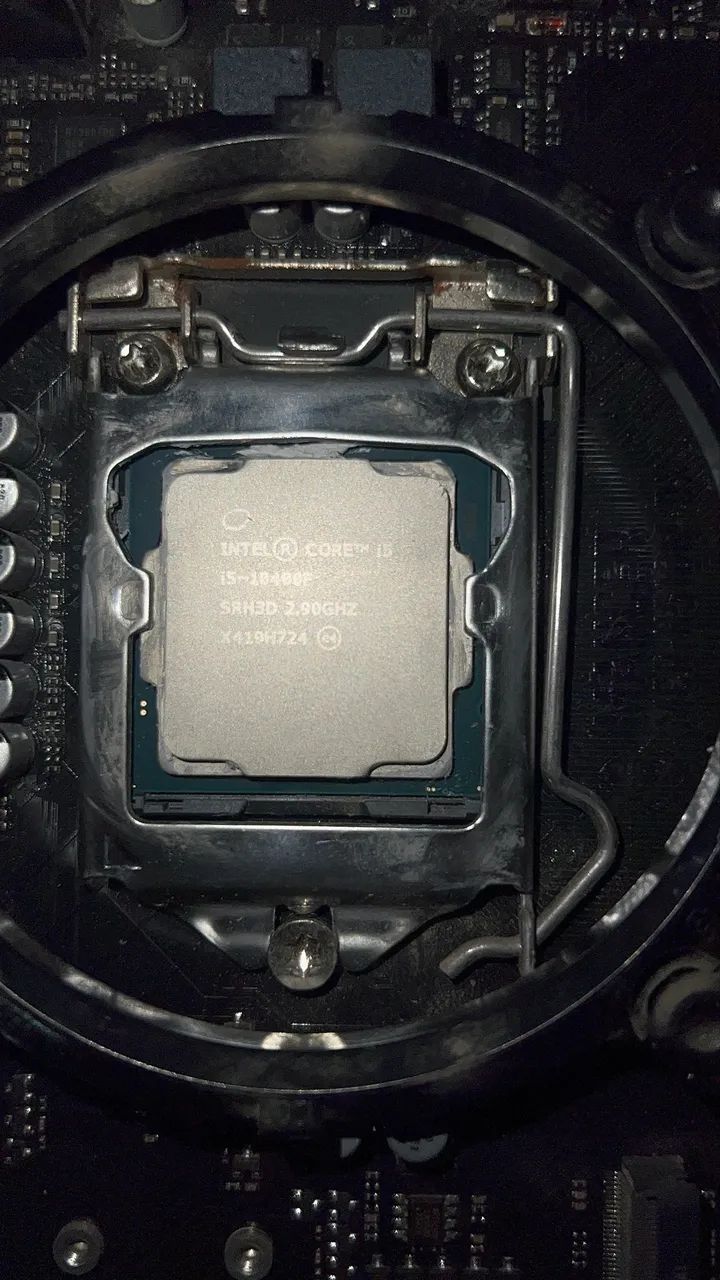 Placa mãe, processador e coler