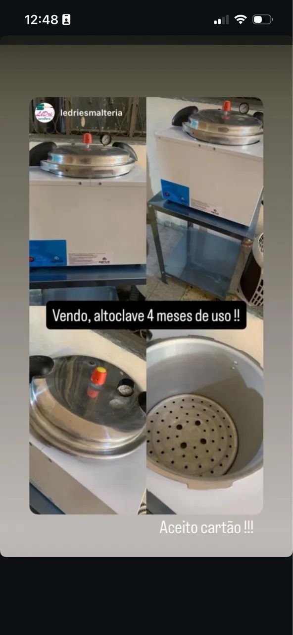 Vendo essa autoclave nova 4 meses de uso 